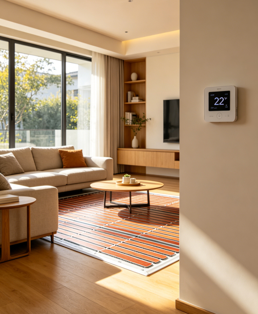 安吉县家用智能分区式电采暖地暖系统